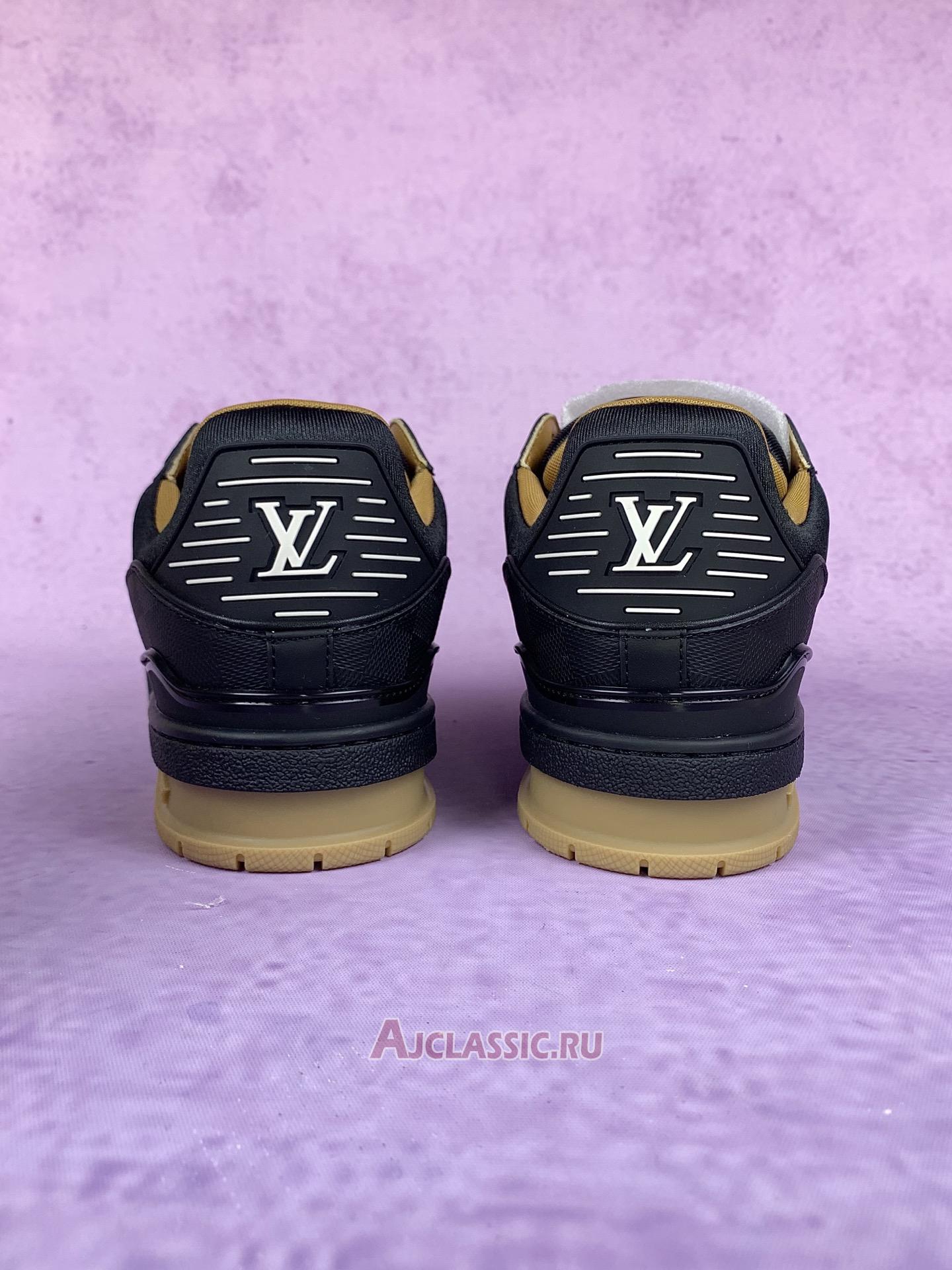 New Louis Vuitton LV Trainer Sneaker "Black Leather" 1AHTSW-2 Shoes