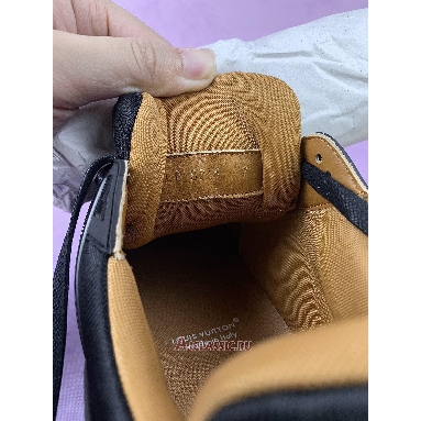 Buy Louis Vuitton LV Trainer Sneaker Black Leather Black 1AHTSW-2 Quality Reps Replicas Shoes