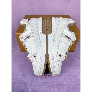 Buy Louis Vuitton LV Trainer Sneaker White Red Leather White 1AHTS7-2 Quality Reps Replicas Shoes