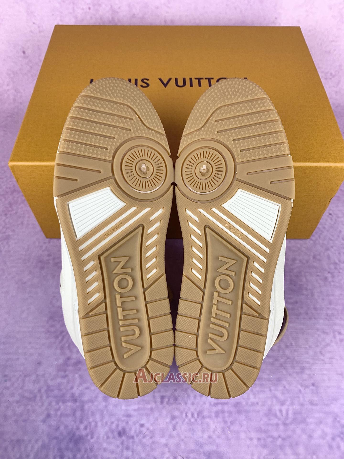 New Louis Vuitton LV Trainer Sneaker "White Red Leather" 1AHTS7-2 Shoes