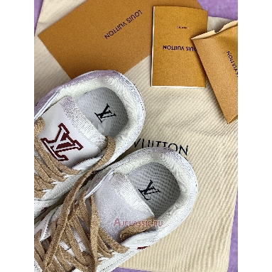 Buy Louis Vuitton LV Trainer Sneaker White Red Leather White 1AHTS7-2 Quality Reps Replicas Shoes