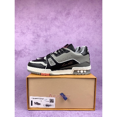 Buy Louis Vuitton LV Trainer Low Black Grey Grey 1A54H5-2 Quality Reps Replicas Shoes