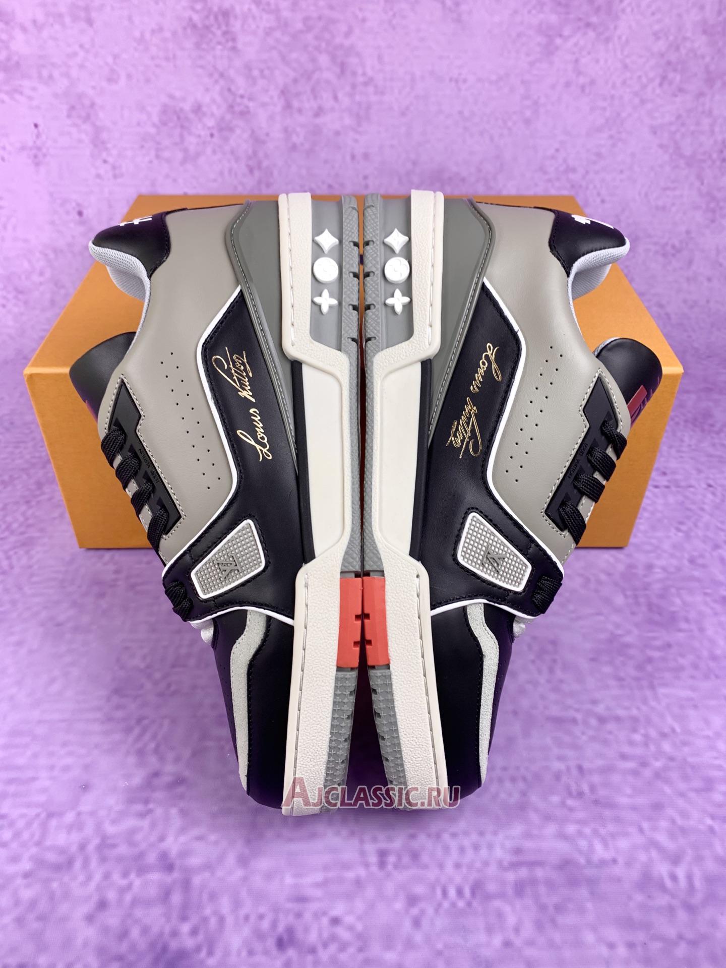 New Louis Vuitton LV Trainer Low "Black Grey" 1A54H5-2 Shoes