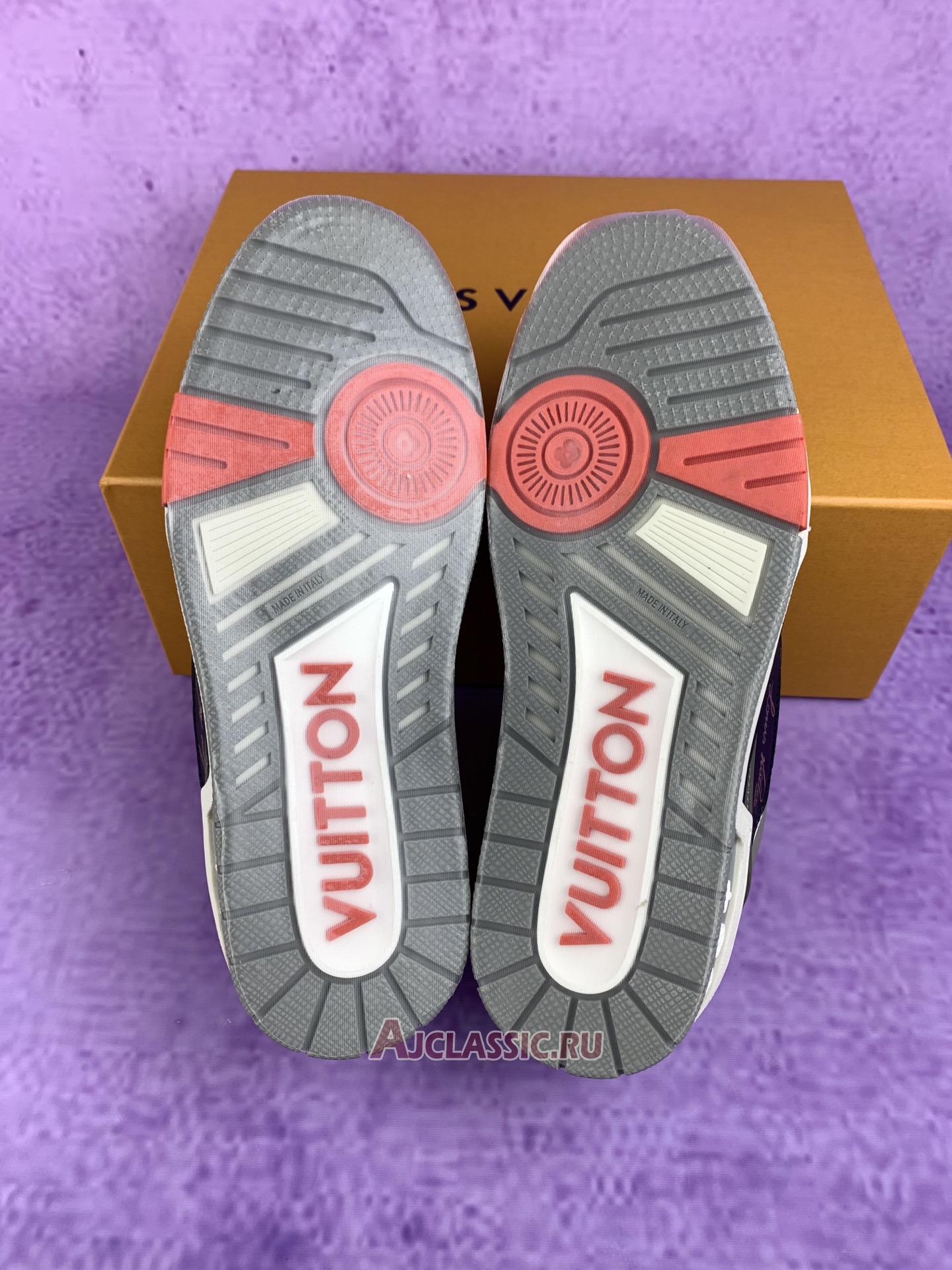 New Louis Vuitton LV Trainer Low "Black Grey" 1A54H5-2 Shoes