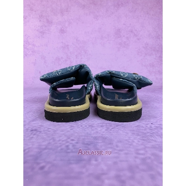 Buy Louis Vuitton LV Pool Pillow Flat Comfort Mule Slides Blue Monogram Denim Blue 1ACJVH Quality Reps Replicas Shoes