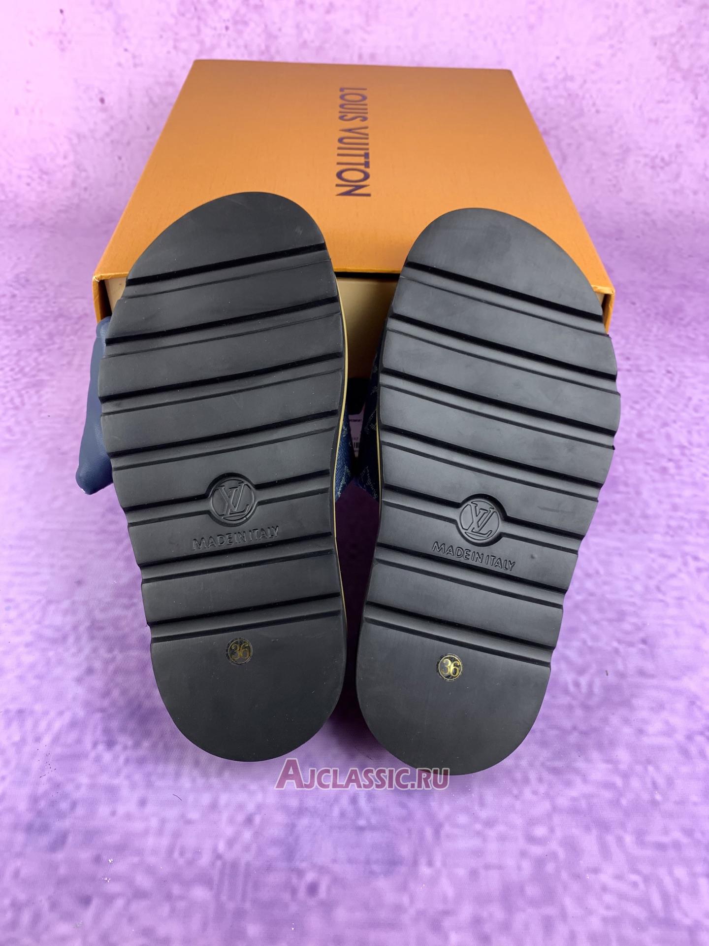 New Louis Vuitton LV Pool Pillow Flat Comfort Mule Slides "Blue Monogram Denim" 1ACJVH Shoes