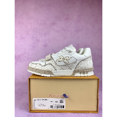 Buy Louis Vuitton LV Trainer Sneaker Beige Monogram Beige 1AHTUI Quality Reps Replicas Shoes