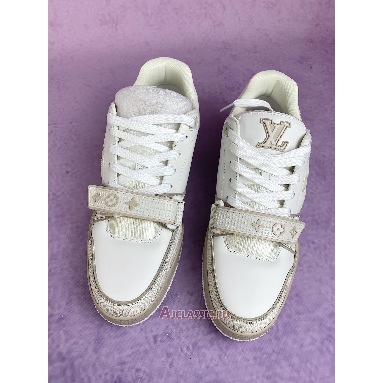 Buy Louis Vuitton LV Trainer Sneaker Beige Monogram Beige 1AHTUI Quality Reps Replicas Shoes