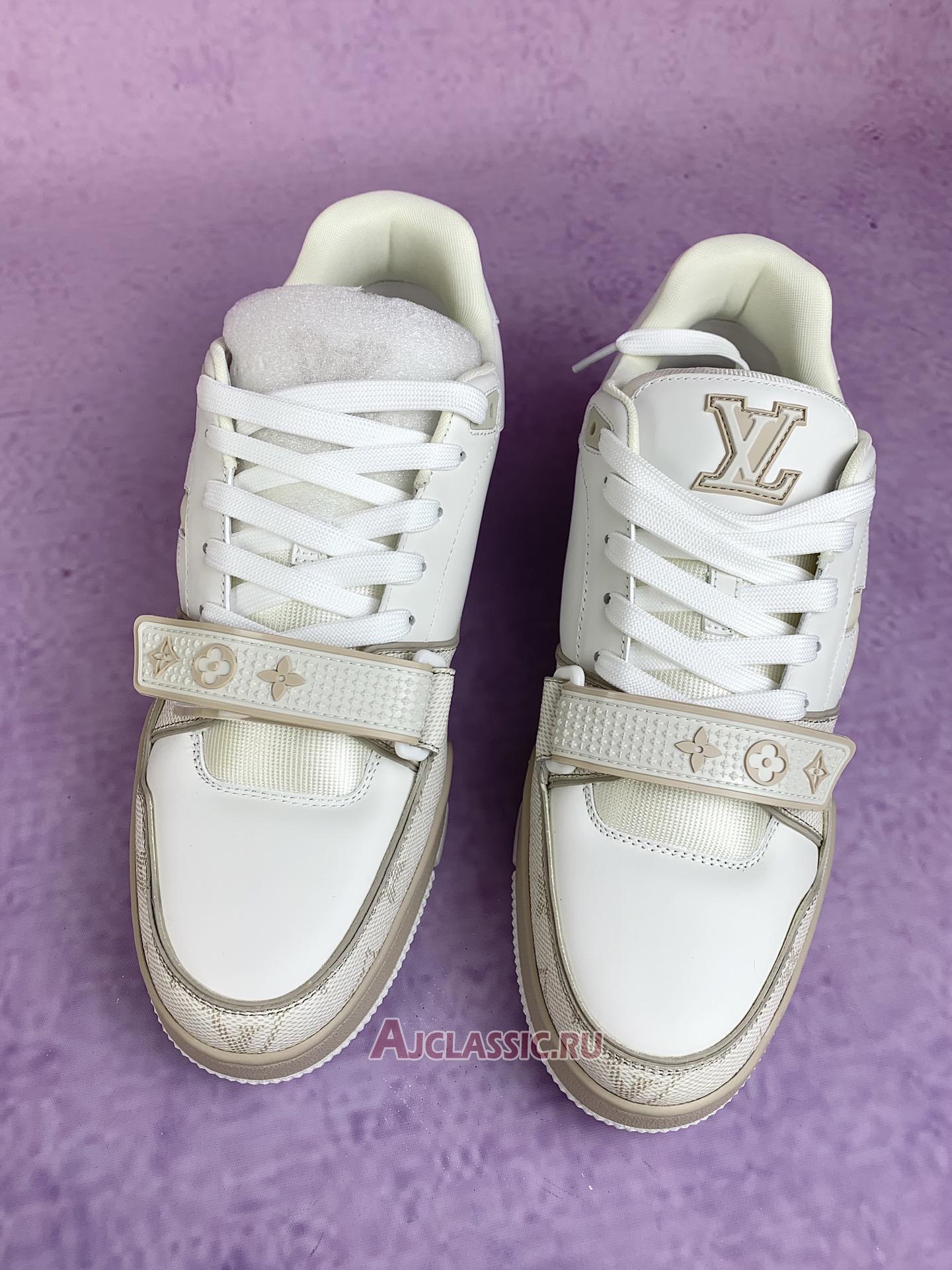New Louis Vuitton LV Trainer Sneaker "Beige Monogram" 1AHTUI Shoes