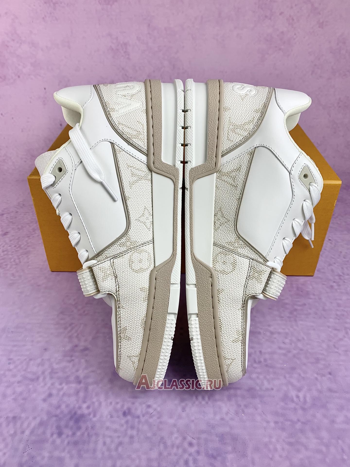 New Louis Vuitton LV Trainer Sneaker "Beige Monogram" 1AHTUI Shoes