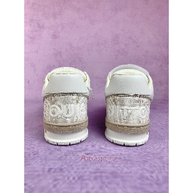Buy Louis Vuitton LV Trainer Sneaker Beige Monogram Beige 1AHTUI Quality Reps Replicas Shoes