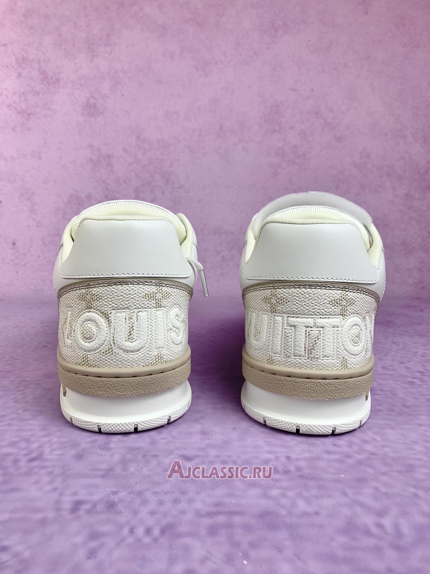 New Louis Vuitton LV Trainer Sneaker "Beige Monogram" 1AHTUI Shoes