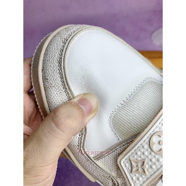 Buy Louis Vuitton LV Trainer Sneaker Beige Monogram Beige 1AHTUI Quality Reps Replicas Shoes