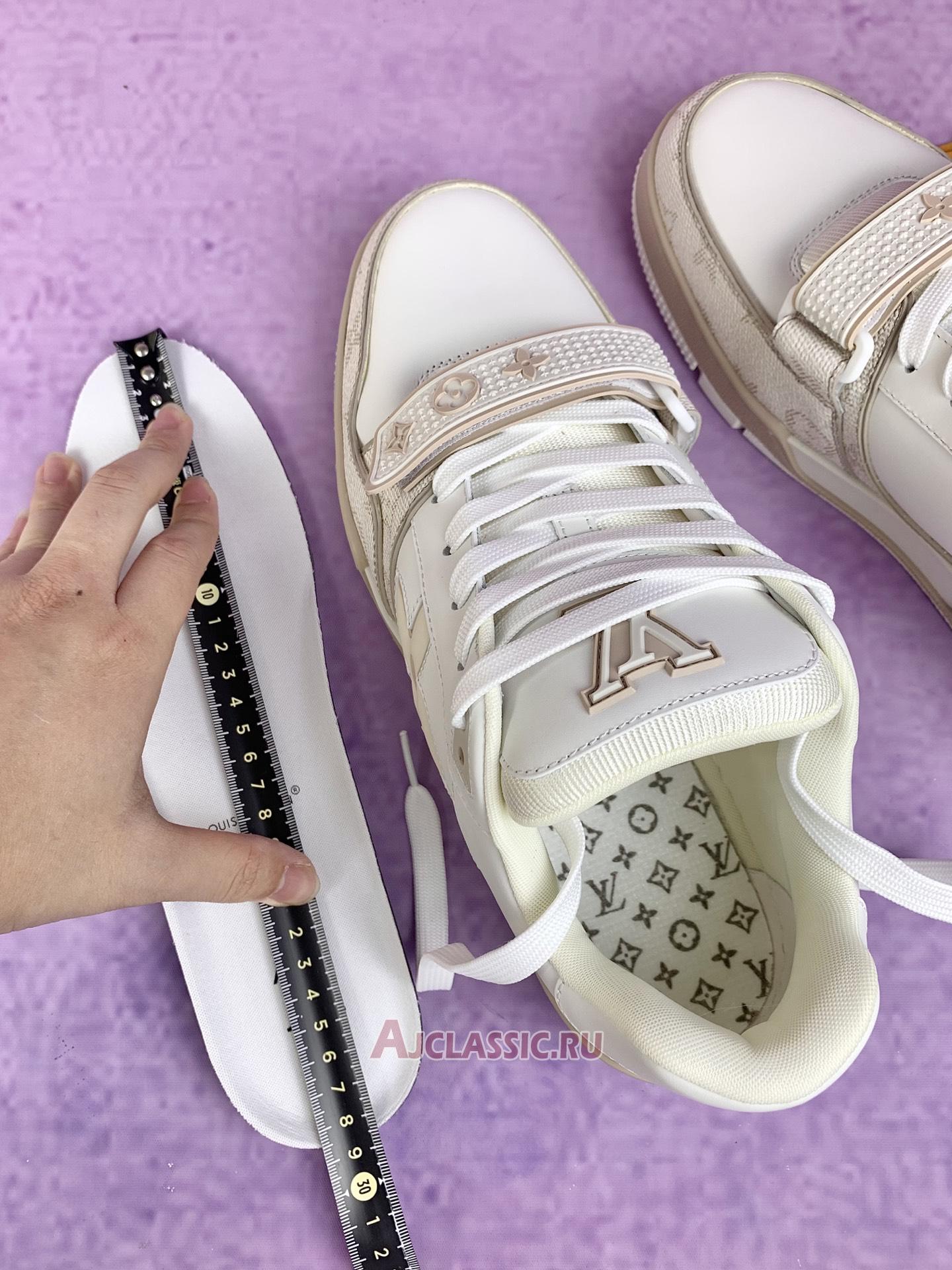 New Louis Vuitton LV Trainer Sneaker "Beige Monogram" 1AHTUI Shoes