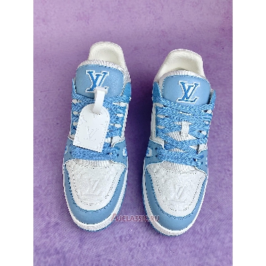 Buy Louis Vuitton LV Trainer Sneaker Ciel Sky Blue Blue 1AGZD6 Quality Reps Replicas Shoes
