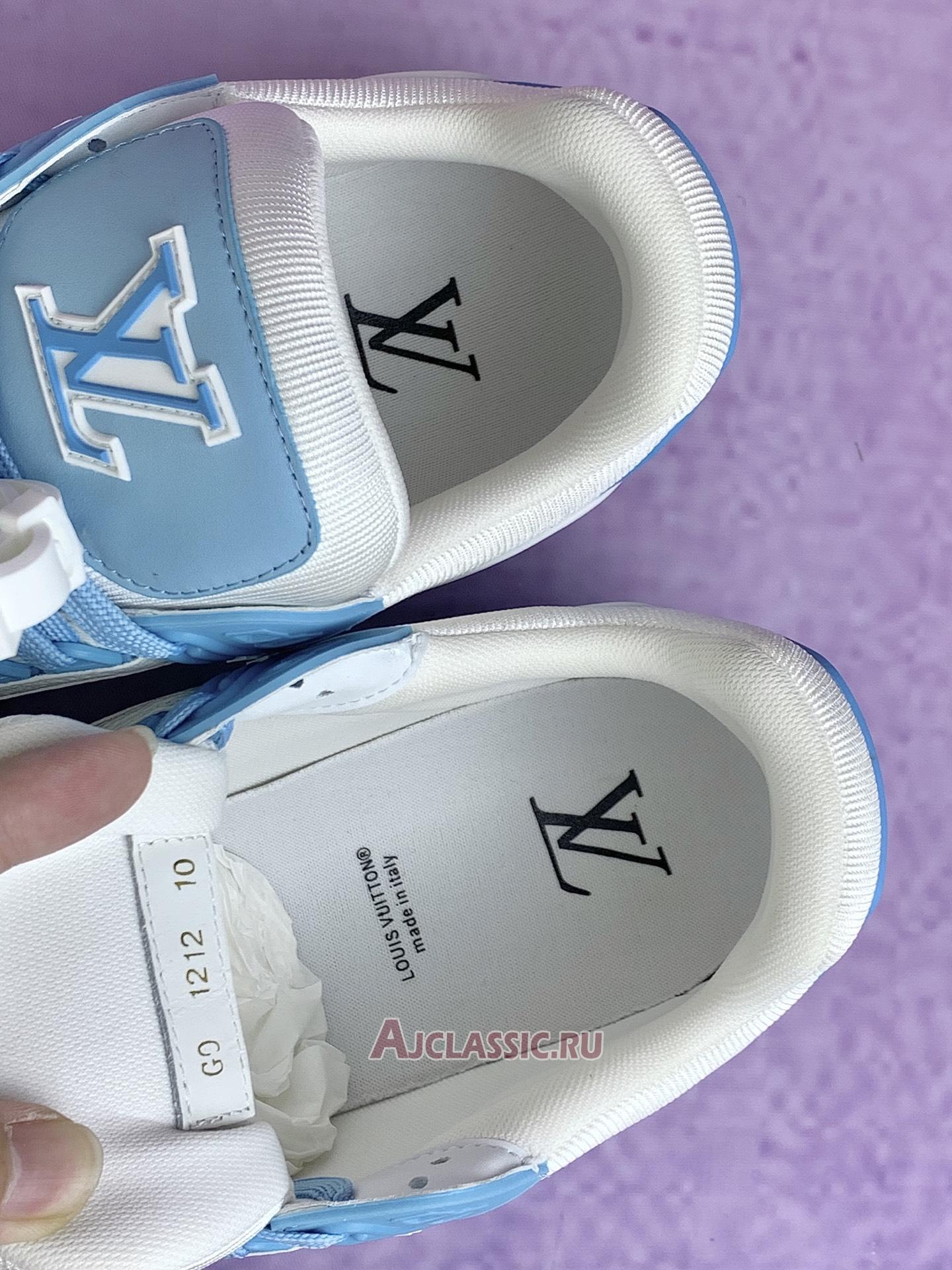 New Louis Vuitton LV Trainer Sneaker "Ciel Sky Blue" 1AGZD6 Shoes