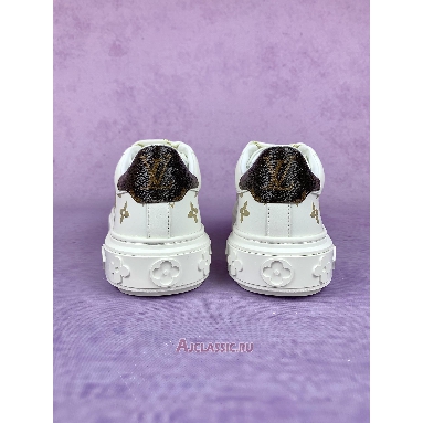 Buy Louis Vuitton LV Time Out Trainers Debossed Monogram Leather White Gold White 1A9HAX Quality Reps Replicas Shoes