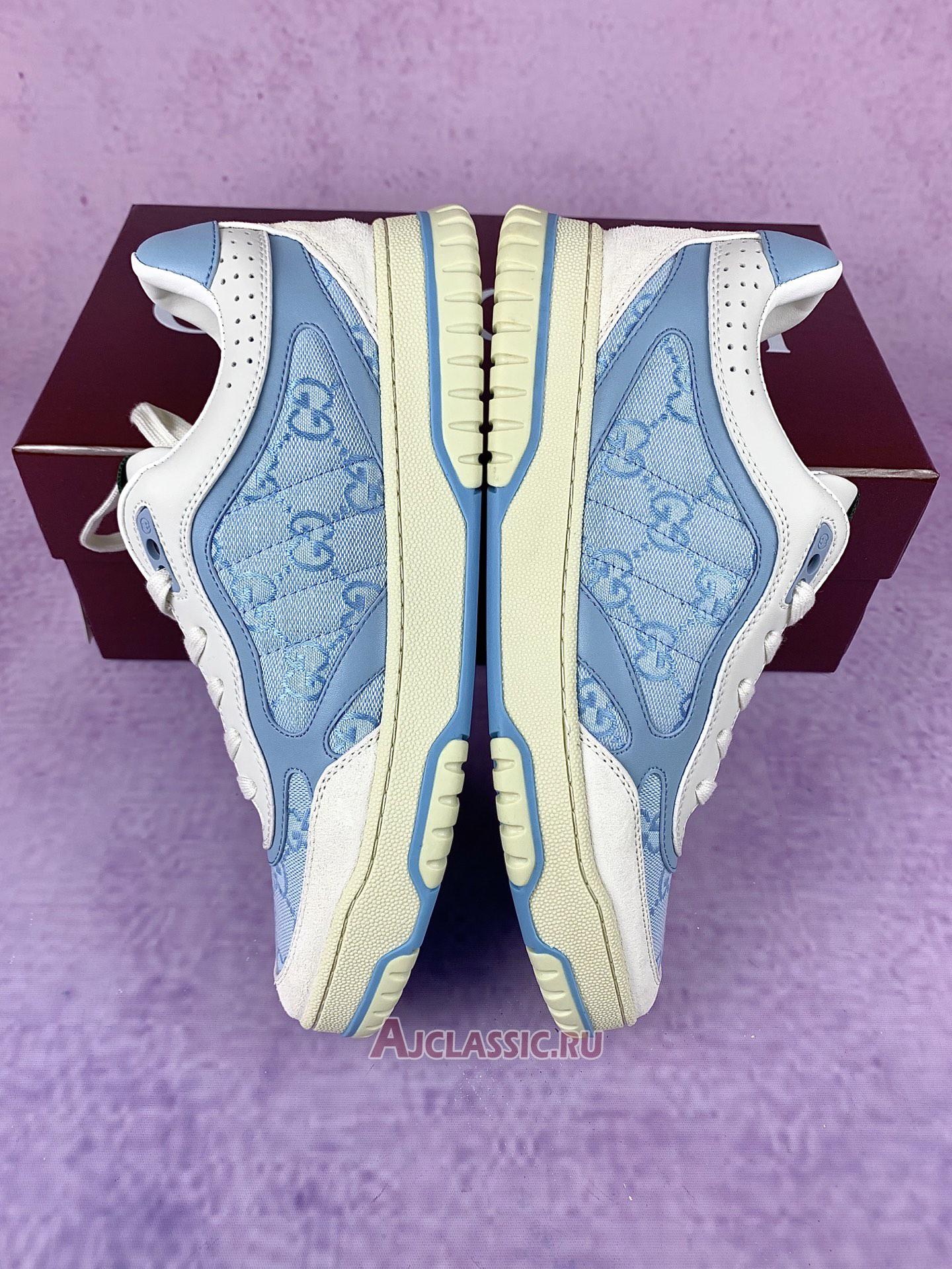 New Gucci Re-Web Sneaker "GG Canvas - Light Blue Ivory" 824221 AADJA 9571 Shoes