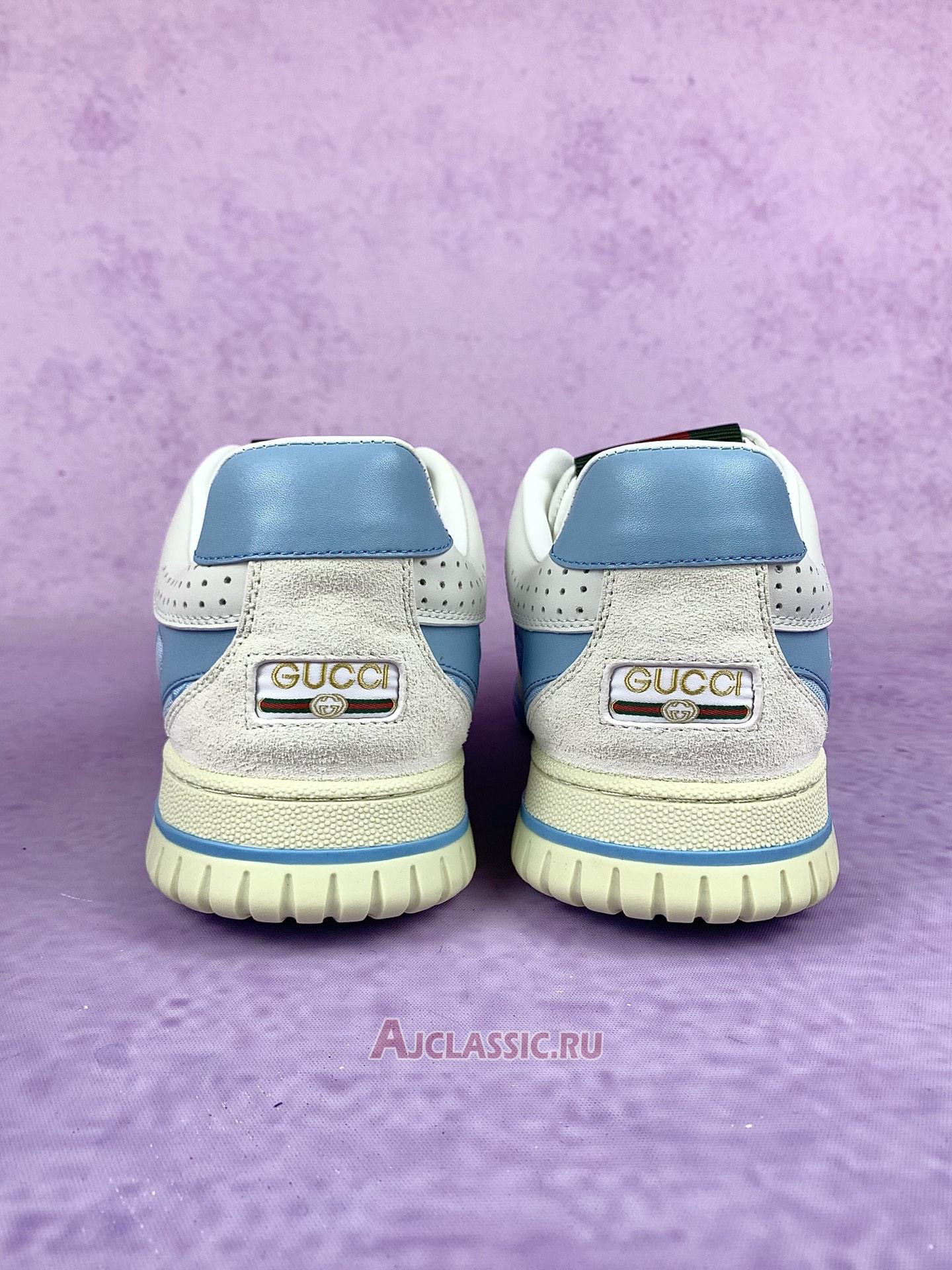 New Gucci Re-Web Sneaker "GG Canvas - Light Blue Ivory" 824221 AADJA 9571 Shoes