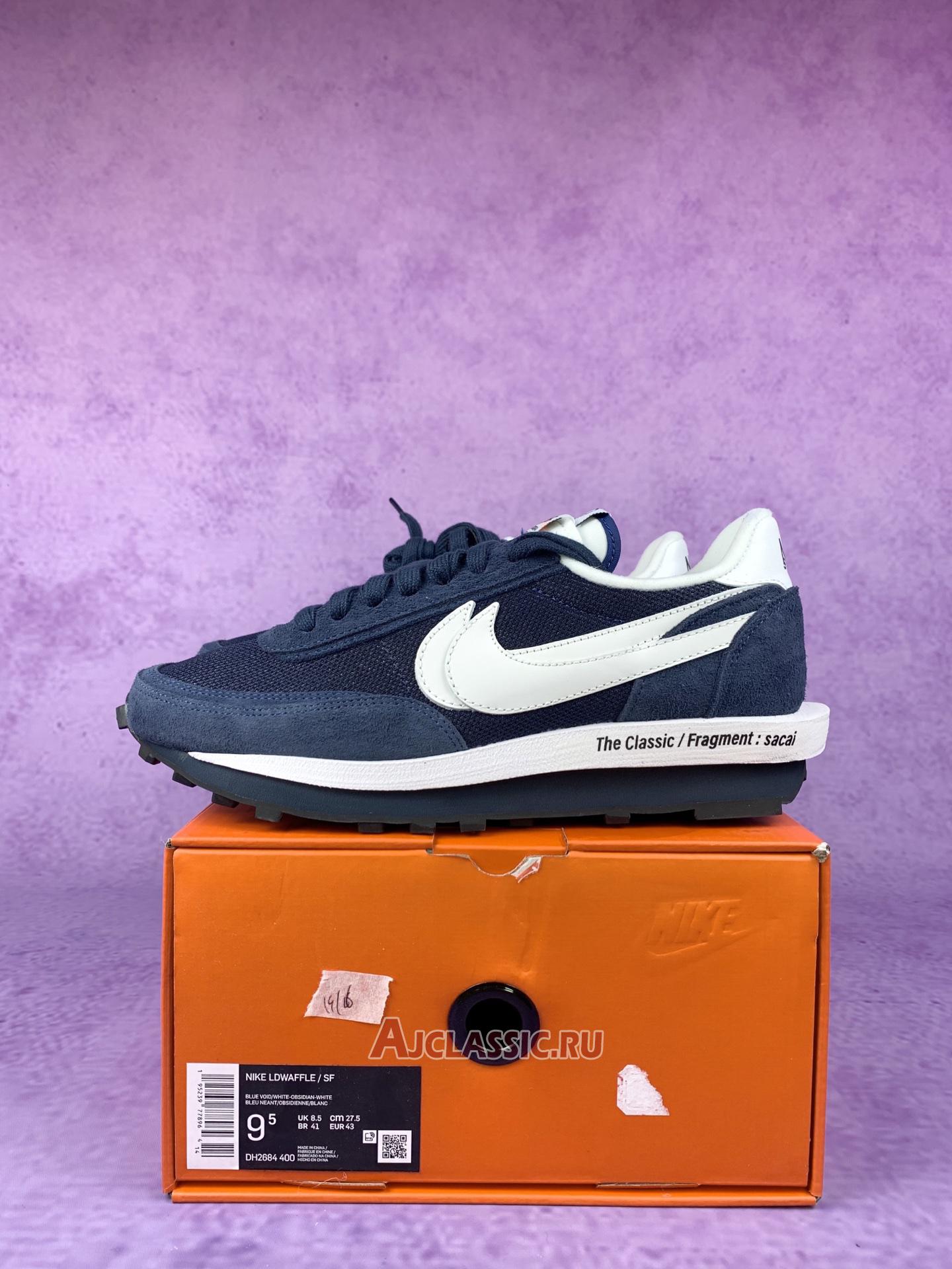 New Fragment Design x sacai x Nike LDV Waffle "Blackened Blue" DH2684-400-2 Shoes