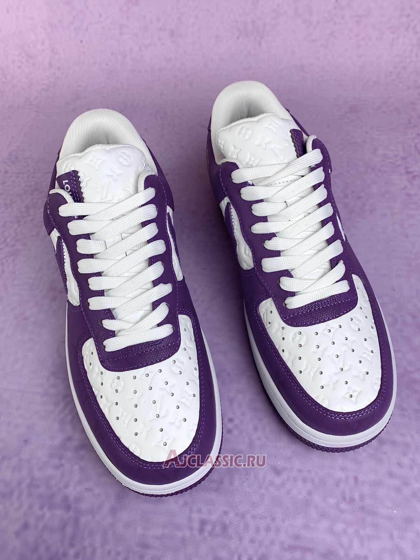 New Louis Vuitton x Nike Air Force 1 Low "Purple White" 1A9V-PURPLE Shoes