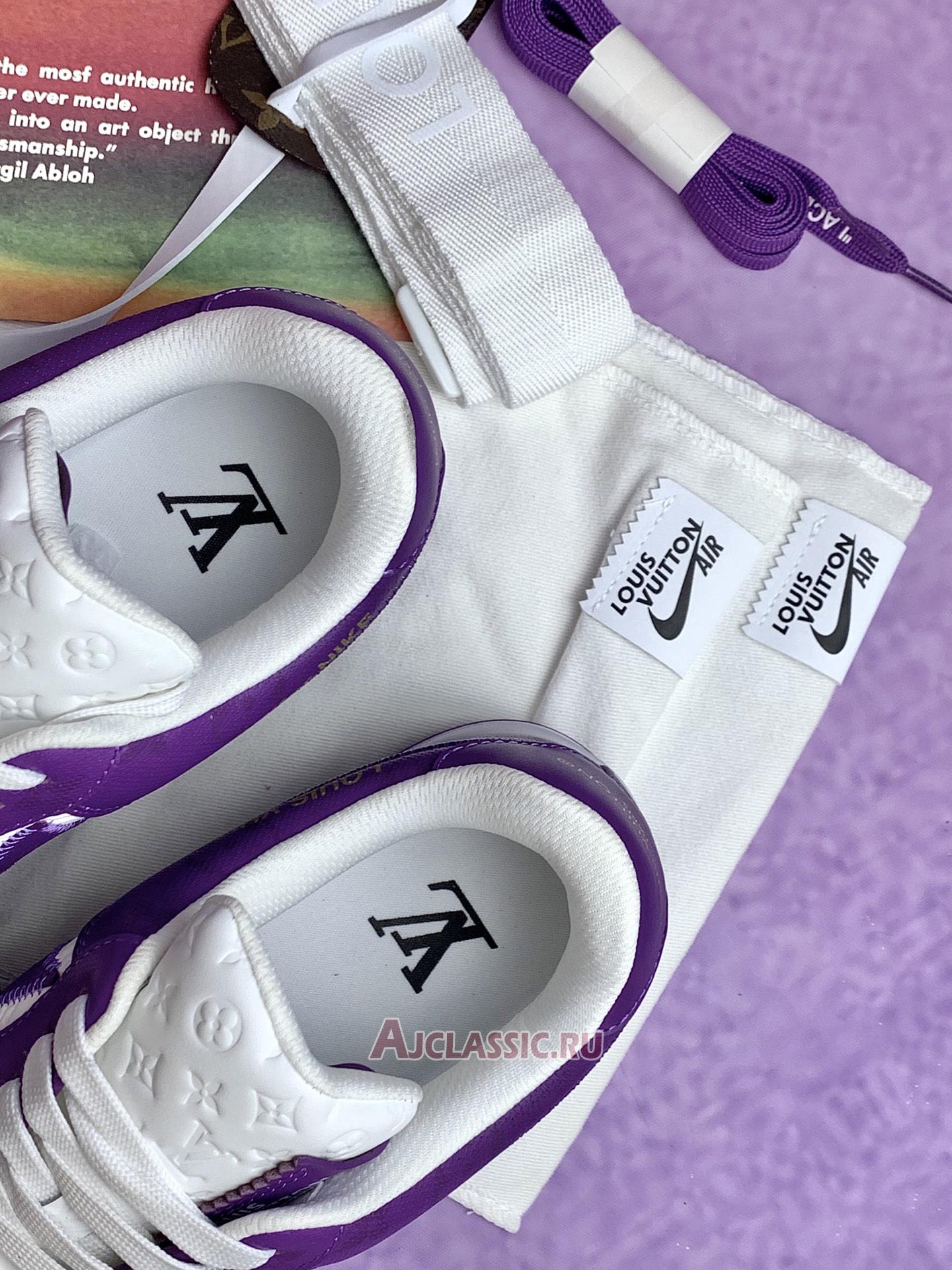 New Louis Vuitton x Nike Air Force 1 Low "Purple White" 1A9V-PURPLE Shoes