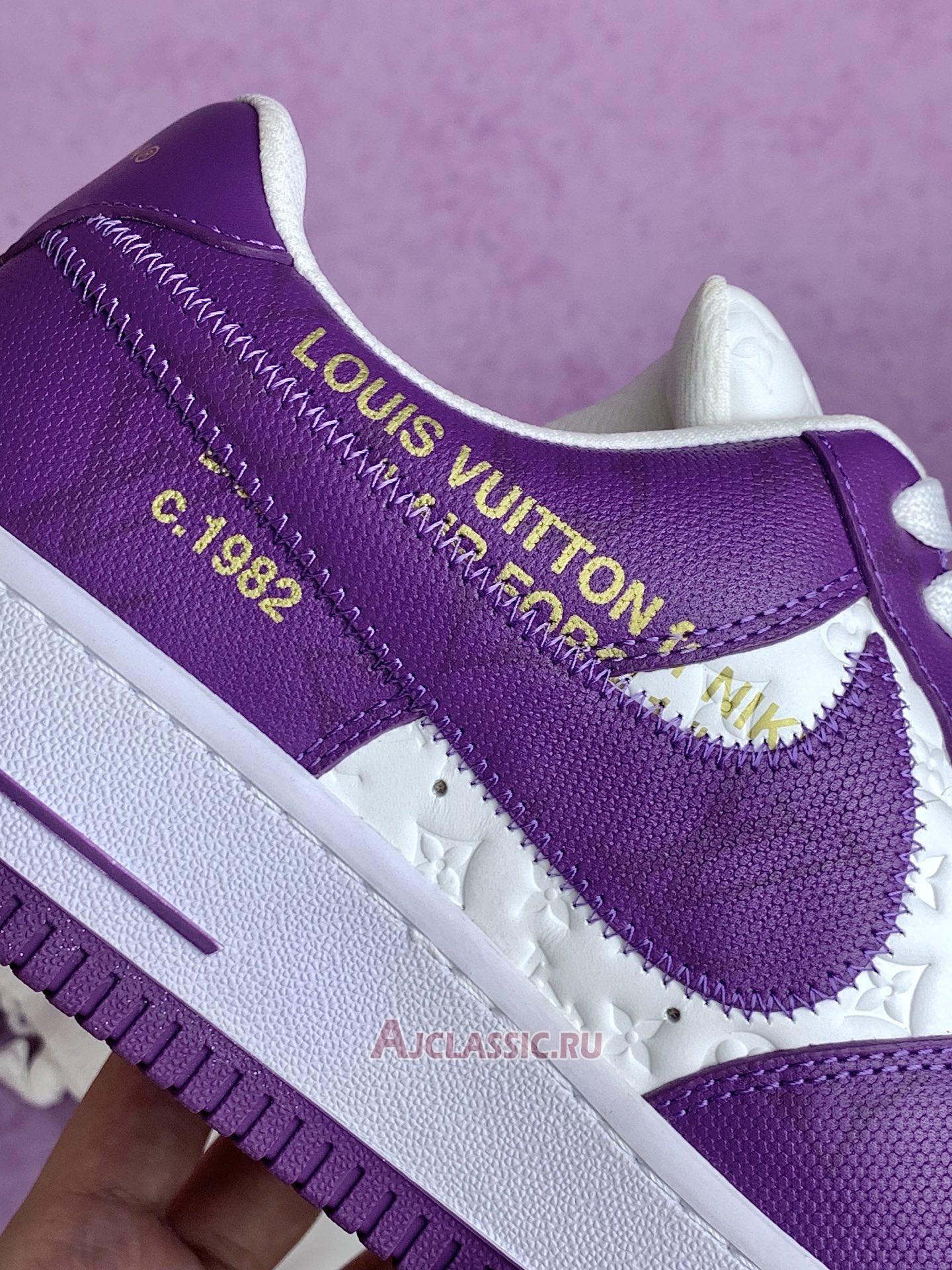 New Louis Vuitton x Nike Air Force 1 Low "Purple White" 1A9V-PURPLE Shoes