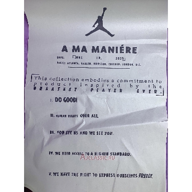 Buy A Ma Maniere x Air Jordan 5 Retro OG Black Collective White IB1528-100-2 Quality Reps Replicas Shoes