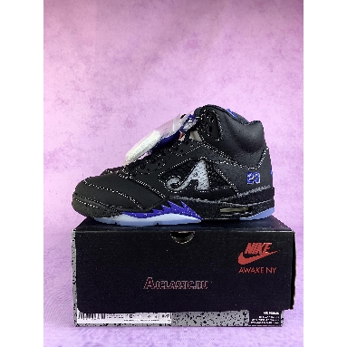 Buy Awake NY x Air Jordan 5 Retro Black Racer Blue Black DV4982-004-2 Quality Reps Replicas Shoes