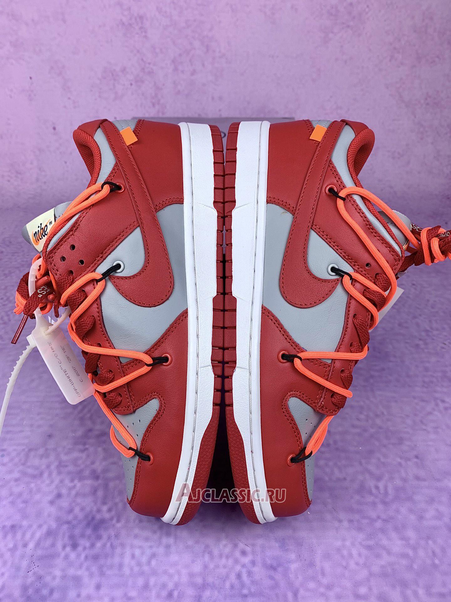 New Off-White x Nike Dunk Low "University Red" CT0856-600-3 Shoes