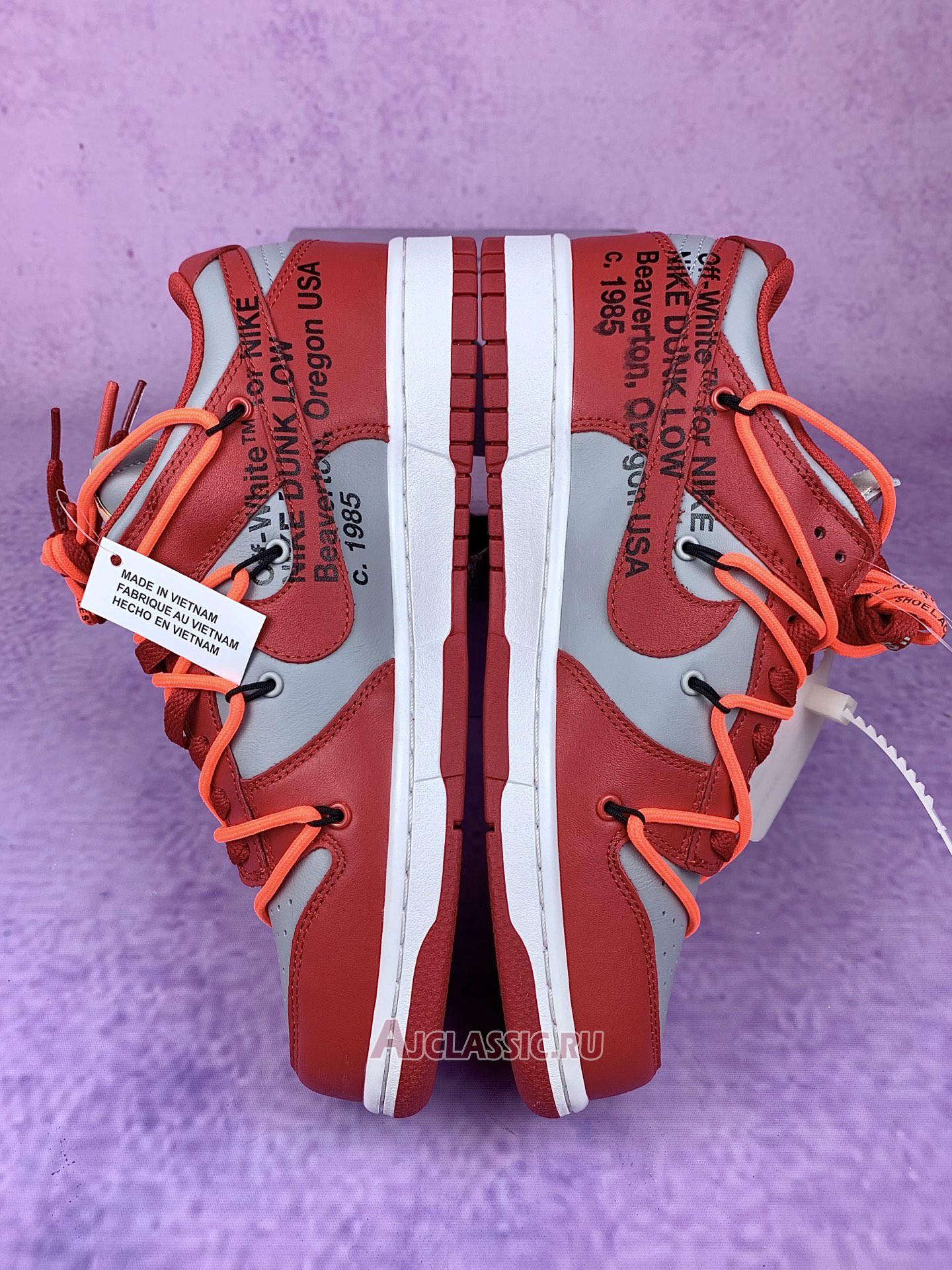 New Off-White x Nike Dunk Low "University Red" CT0856-600-3 Shoes