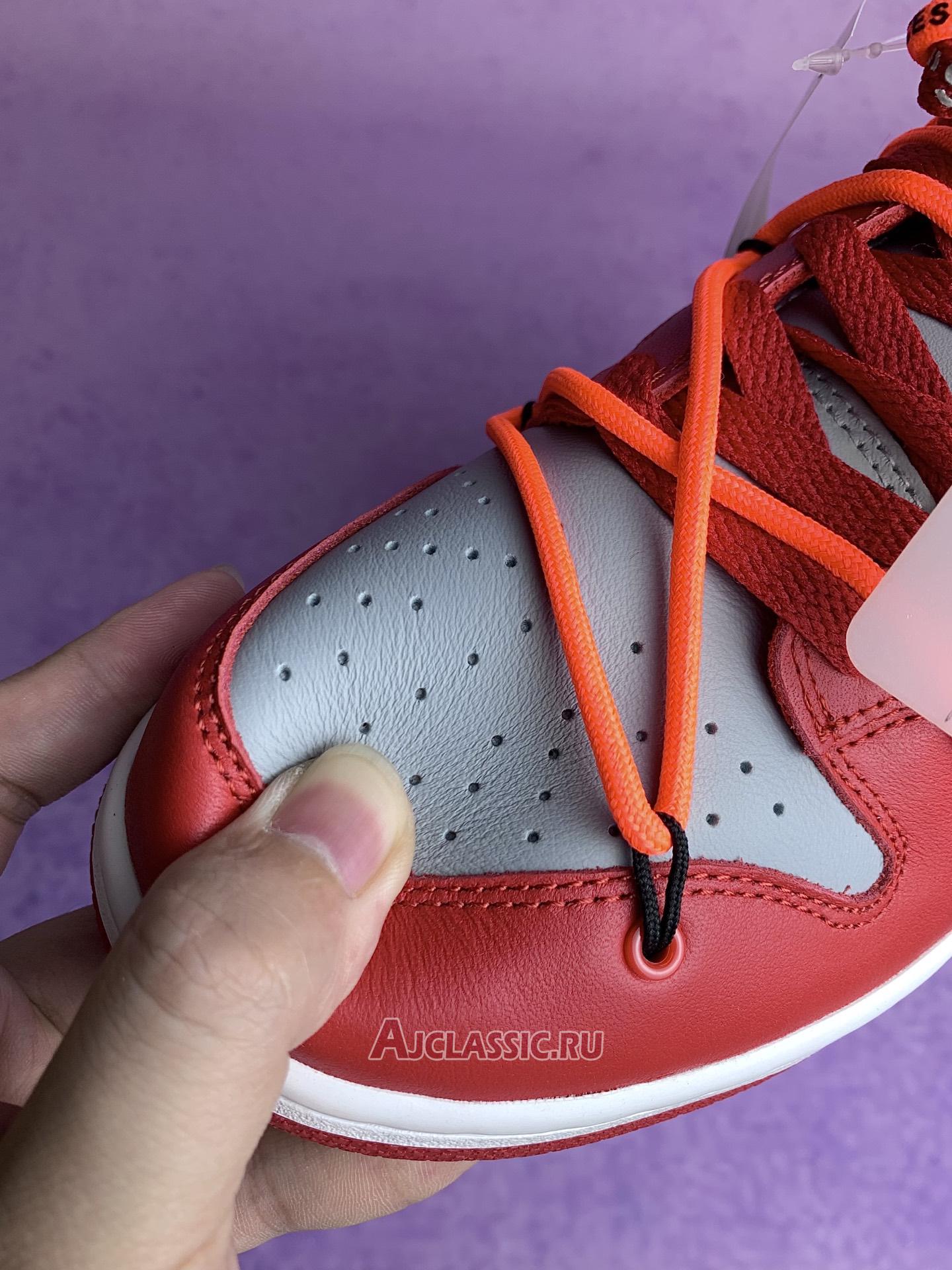 New Off-White x Nike Dunk Low "University Red" CT0856-600-3 Shoes