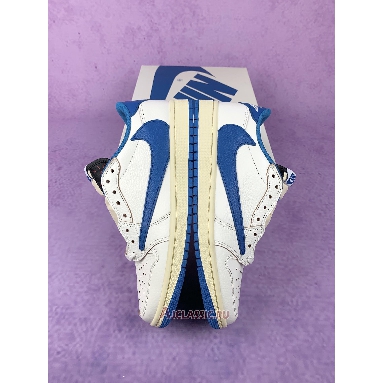 Buy Fragment Design x Travis Scott x Air Jordan 1 Retro Low OG SP Sail Military Blue Blue DM7866-104-2 Quality Reps Replicas Shoes