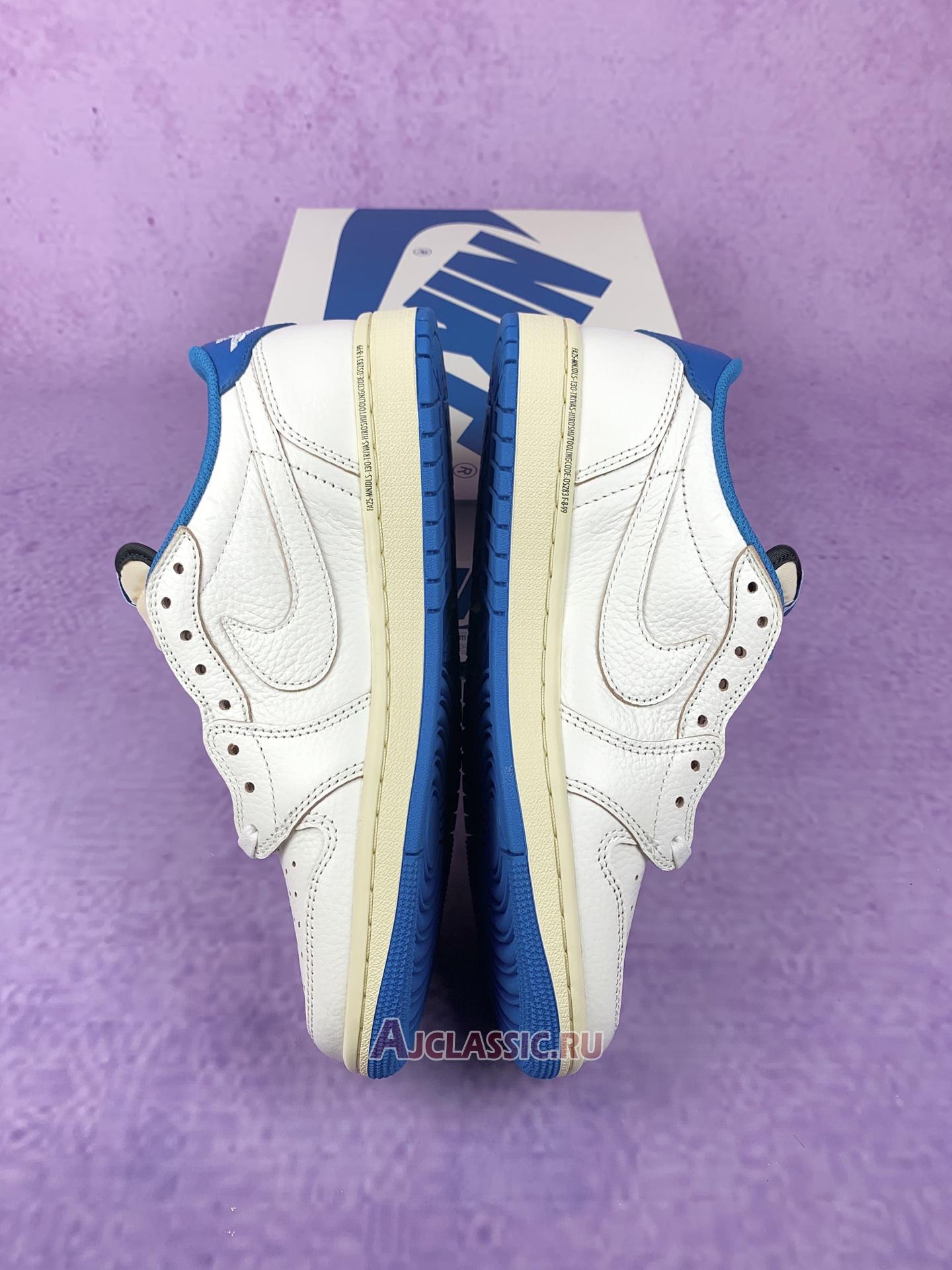 New Fragment Design x Travis Scott x Air Jordan 1 Retro Low OG SP "Sail Military Blue" DM7866-104-2 Shoes