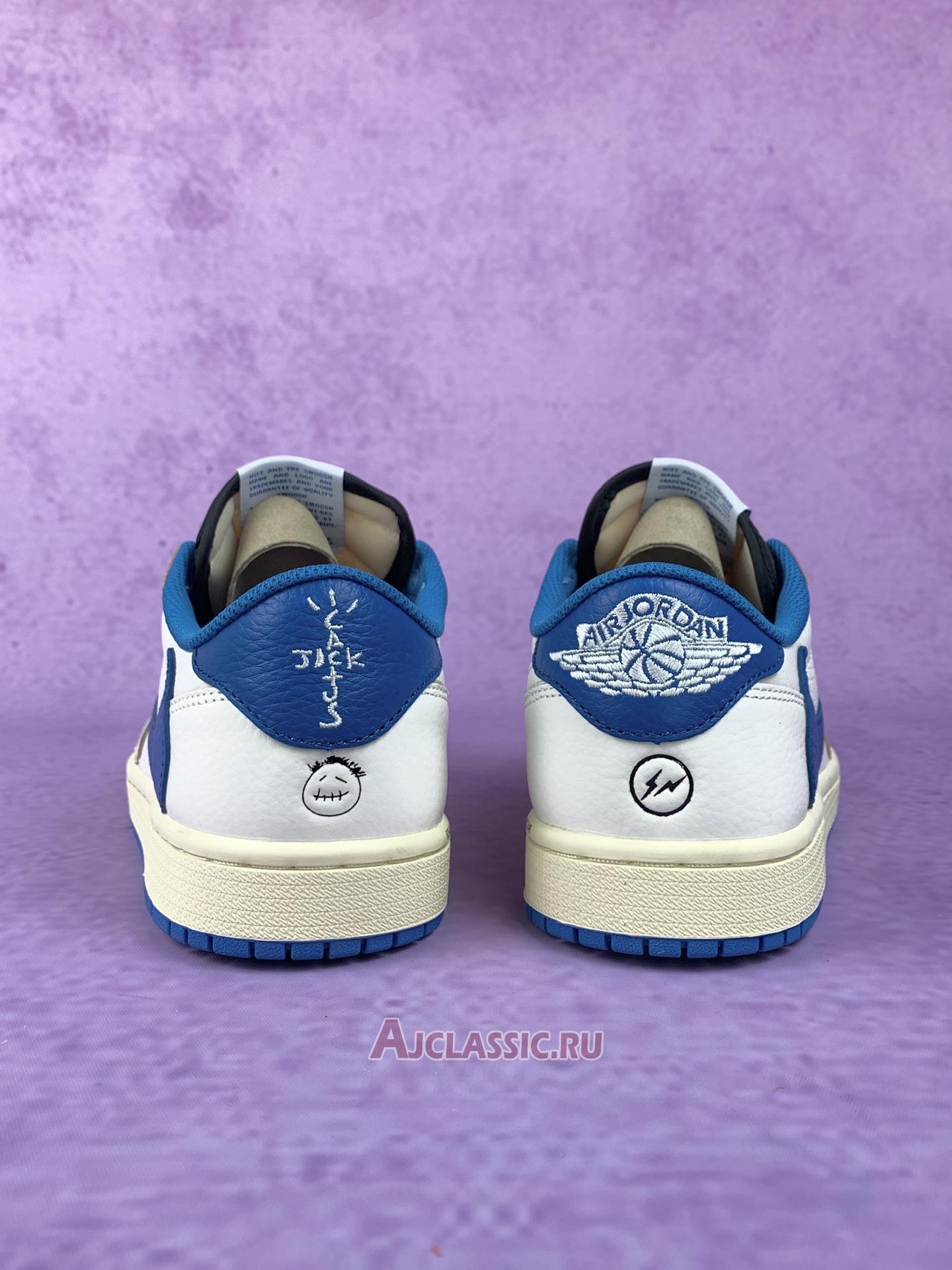 New Fragment Design x Travis Scott x Air Jordan 1 Retro Low OG SP "Sail Military Blue" DM7866-104-2 Shoes
