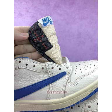 Buy Fragment Design x Travis Scott x Air Jordan 1 Retro Low OG SP Sail Military Blue Blue DM7866-104-2 Quality Reps Replicas Shoes
