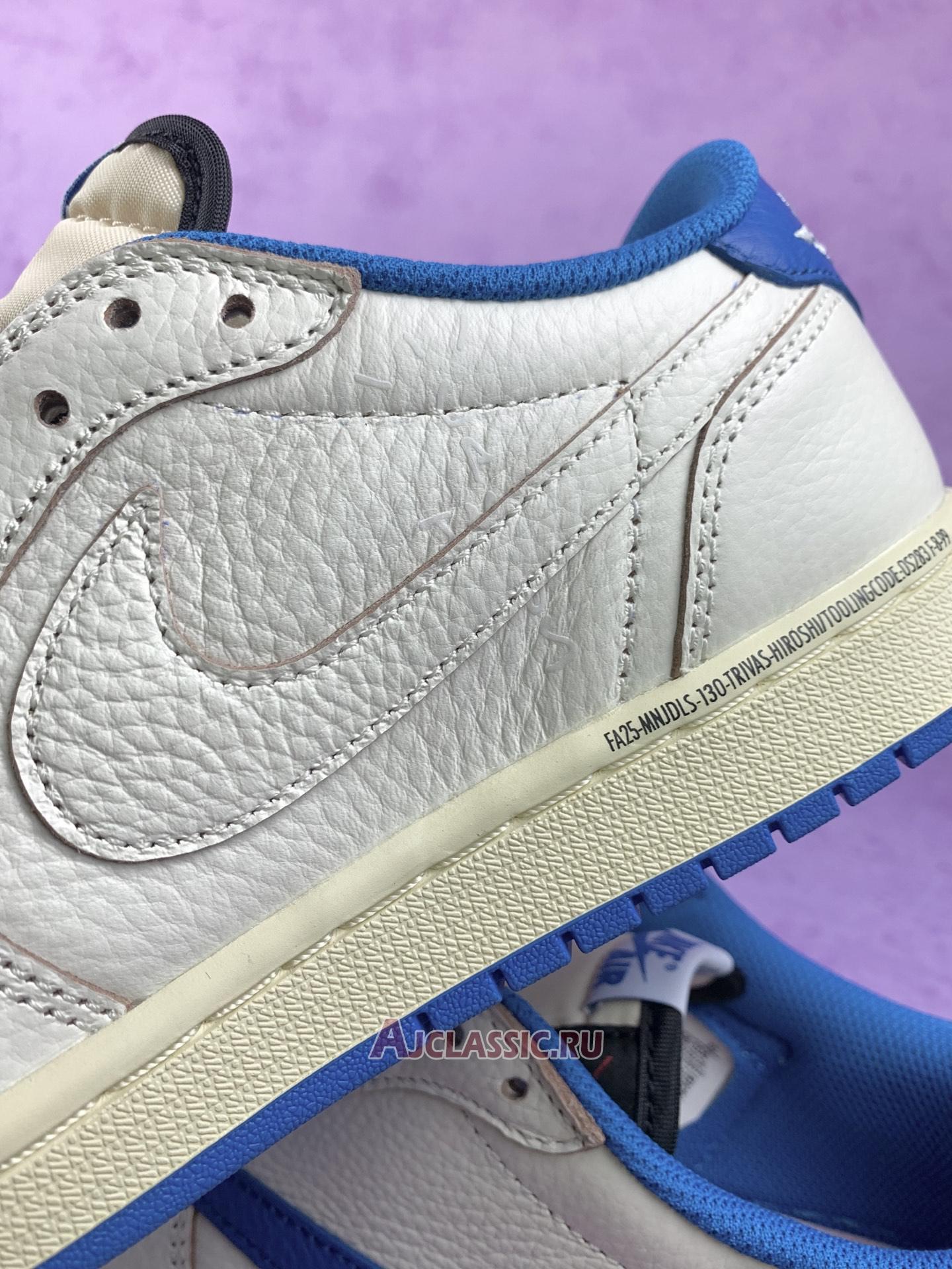 New Fragment Design x Travis Scott x Air Jordan 1 Retro Low OG SP "Sail Military Blue" DM7866-104-2 Shoes