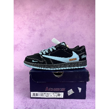 Buy Travis Scott x Stussy x Air Jordan 1 Retro Low Black Blue Blue DM7866-001-3 Quality Reps Replicas Shoes
