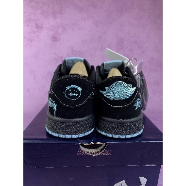 Buy Travis Scott x Stussy x Air Jordan 1 Retro Low Black Blue Blue DM7866-001-3 Quality Reps Replicas Shoes