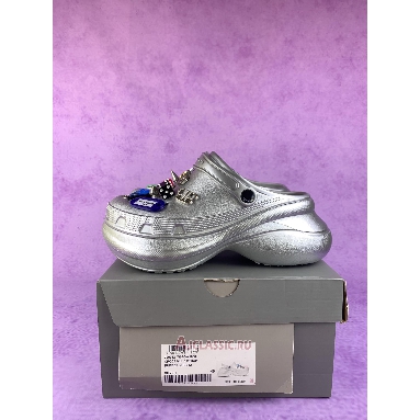 Buy Balenciaga Crocs Mule Jibbitz Slip-On Silver Silver 720762 W0FOW 5600 Quality Reps Replicas Shoes
