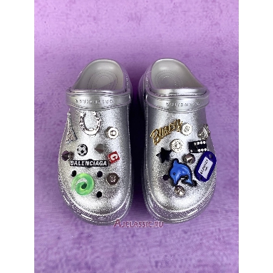Buy Balenciaga Crocs Mule Jibbitz Slip-On Silver Silver 720762 W0FOW 5600 Quality Reps Replicas Shoes