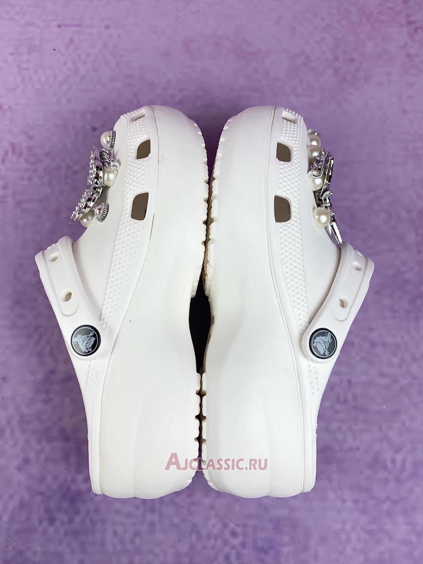 New Balenciaga Crocs Mule Jibbitz Slip-On "White" 720762 W0FOY 5600 Shoes