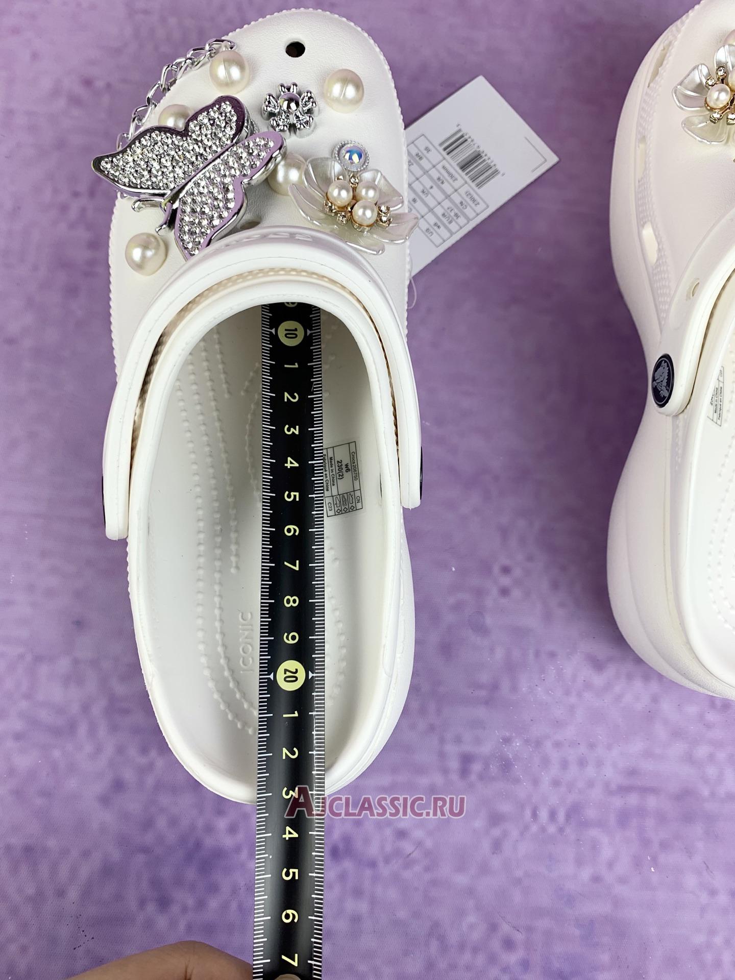 New Balenciaga Crocs Mule Jibbitz Slip-On "White" 720762 W0FOY 5600 Shoes