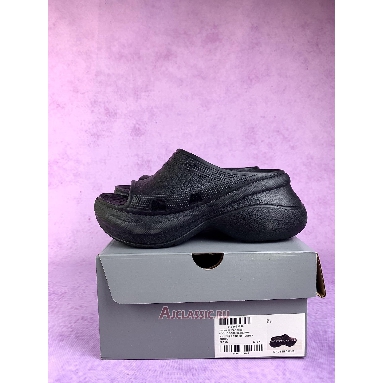 Buy Balenciaga Crocs Womens Pool Slide Sandal Black Black 77389 W1S8K 2500 Quality Reps Replicas Shoes