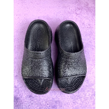 Buy Balenciaga Crocs Womens Pool Slide Sandal Black Black 77389 W1S8K 2500 Quality Reps Replicas Shoes