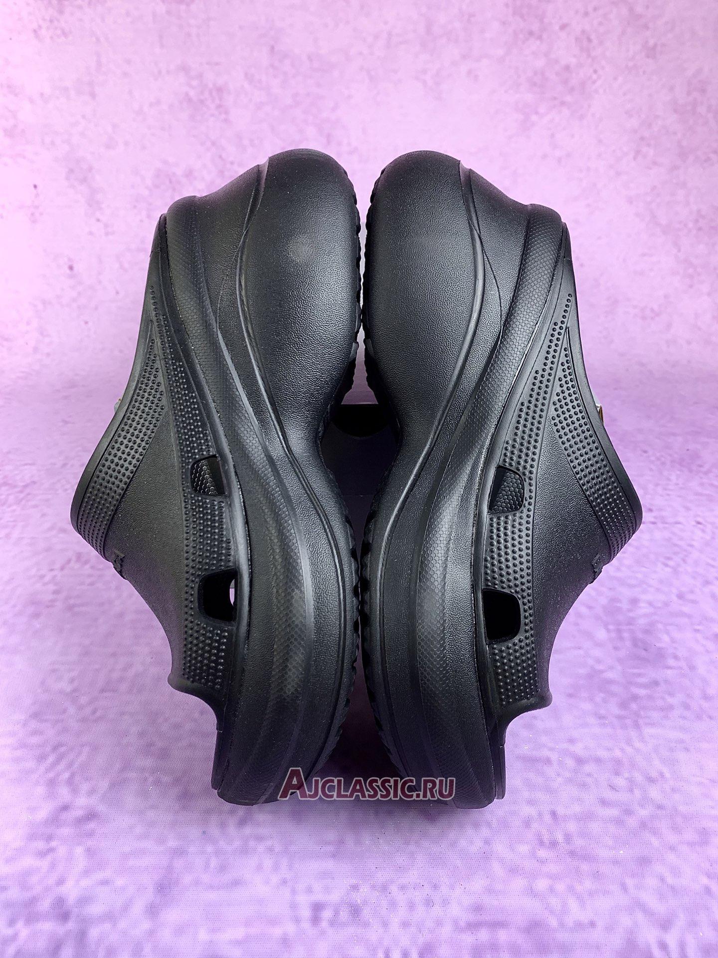 New Balenciaga Crocs Womens Pool Slide Sandal "Black" 77389 W1S8K 2500 Shoes