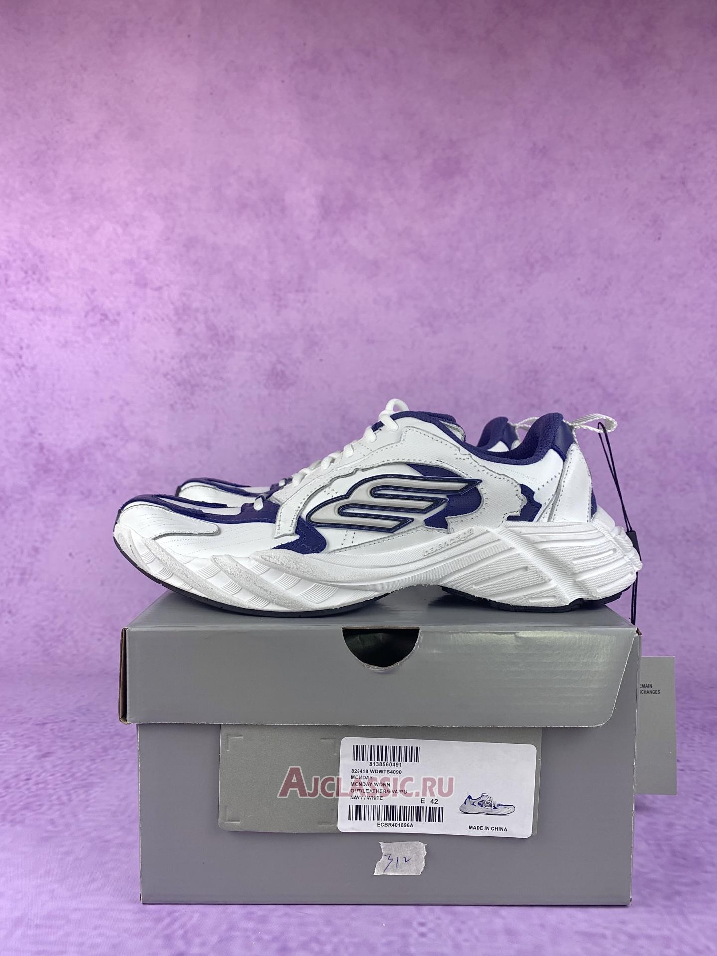 New Balenciaga Monday Sneaker "Navy White" 825418 WDWTS 4090 Shoes