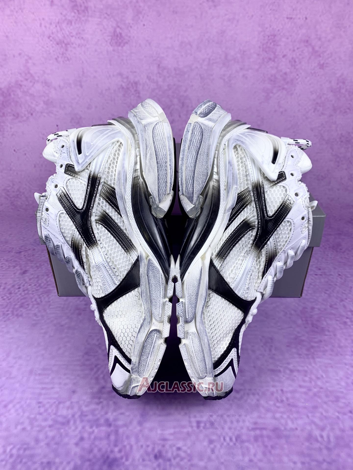 New Balenciaga Runner Sneaker "White Black Gradient" 772774 WRUNG 9010 Shoes