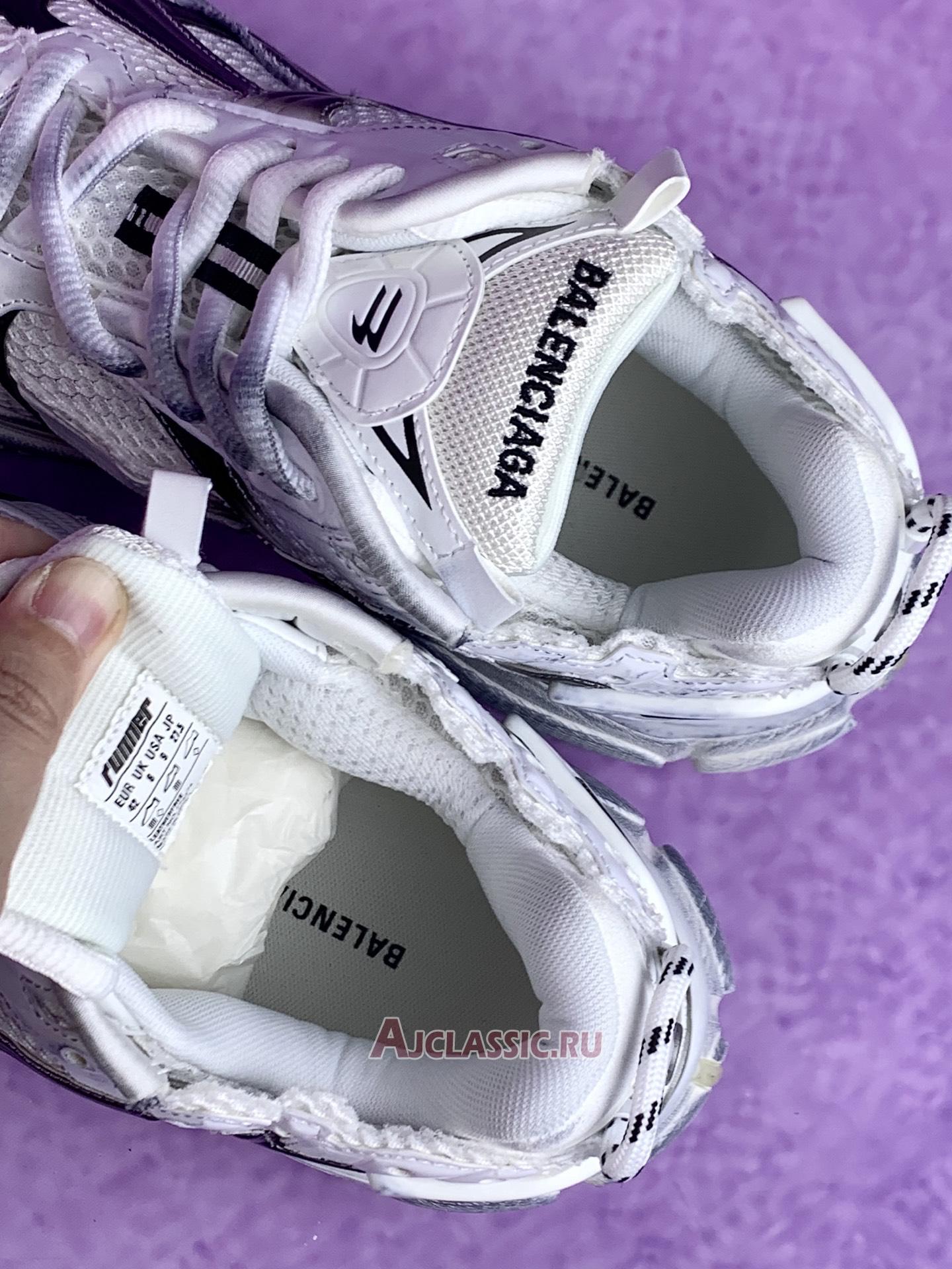 New Balenciaga Runner Sneaker "White Black Gradient" 772774 WRUNG 9010 Shoes