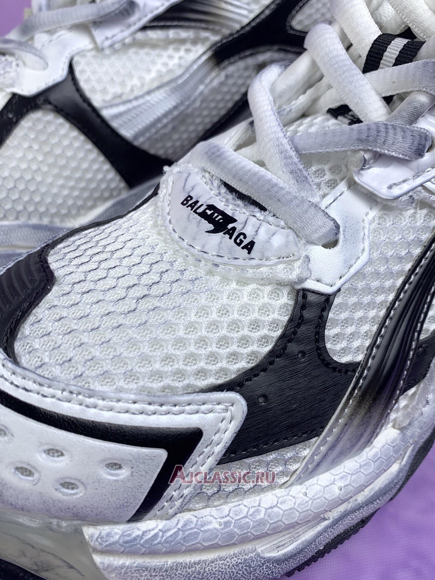 New Balenciaga Runner Sneaker "White Black Gradient" 772774 WRUNG 9010 Shoes